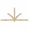 Ekena Millwork Redmond Rough Sawn Timber Gable Bracket, Douglas Fir, 96"W x 44"H x 2"D x 4"F, 11/12 Pitch GBW096X44X0204RED00RDF - alternate 1